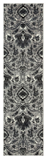 Surya Riley RLY-5108 9'10"x12'10" Rug, Medium Gray/Black/White