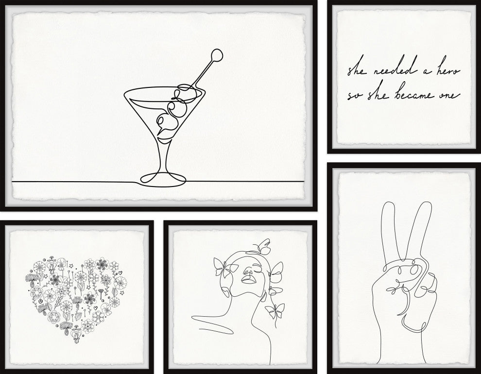 She Is a Hero Pentaptych, 5-Piece Set
