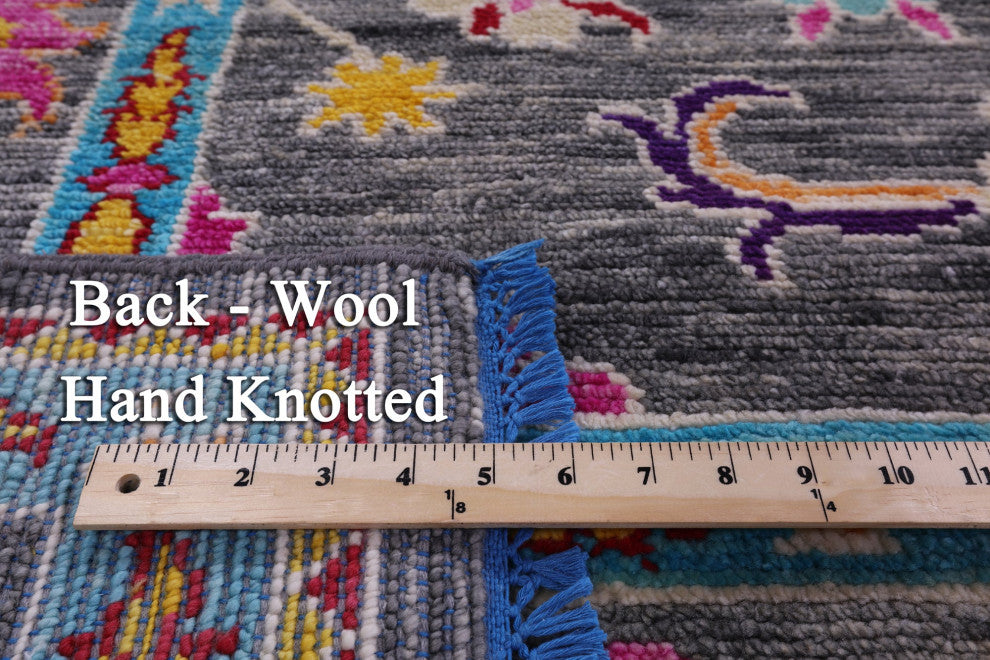 Turkish Oushak Hand-Knotted Wool Rug 9' 3" X 11' 11" - Q15703