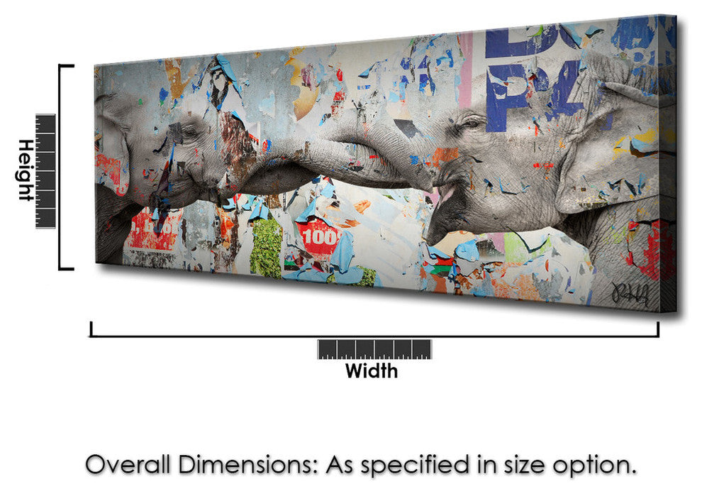 Saddle Ink Elephant VI, 20"x40"
