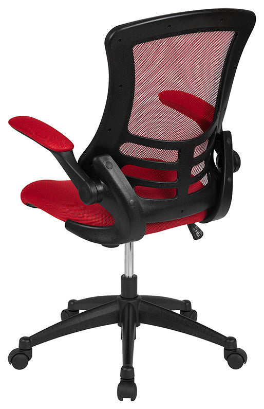 Mid-Back Mesh Swivel Ergonomic Task Office Chair, Red