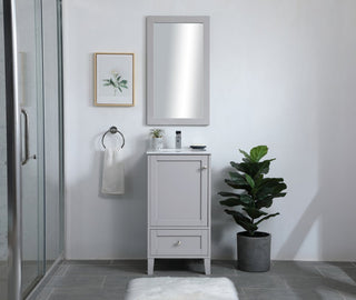 19" Traditional Grey-Light Bathroom Vanity
