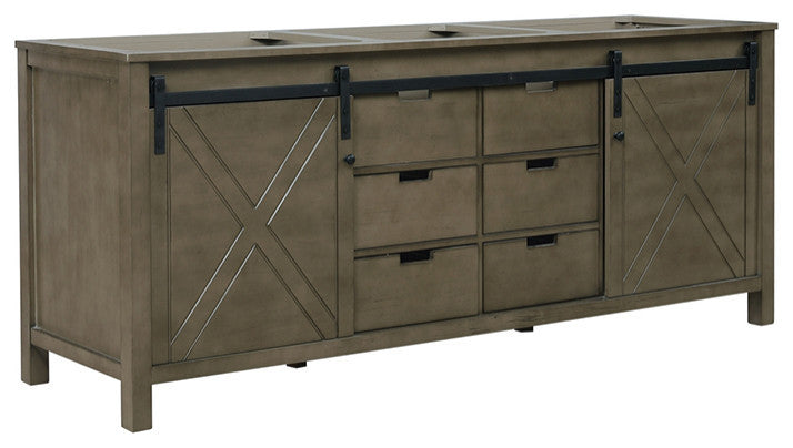 Marsyas 80" Vanity Cabinet Only, Rustic Brown