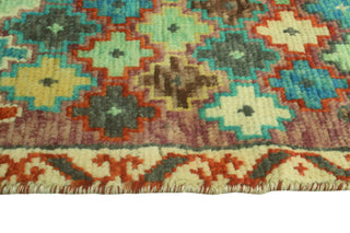 Balochi Khesraw Ivory/Purple Rug, 4'0 x 5'8