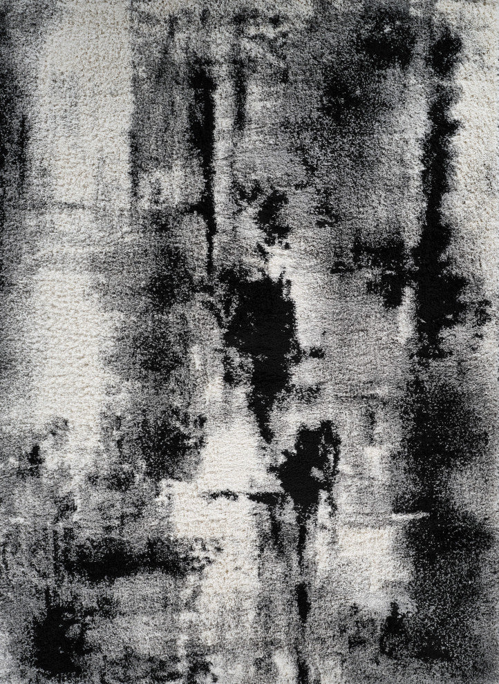 Noori Rug Shag Zara Grey/Black Rug