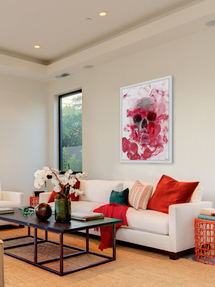 "Skull 2" Framed Painting Print, 24"x36"