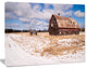 Farm Field Barn Ranch, Landscape Canvas Art Print, 60x40