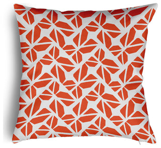 Kaleidoscope Graffiti Accent Pillow Removable Insert, Harvest Orange, 26"x26"