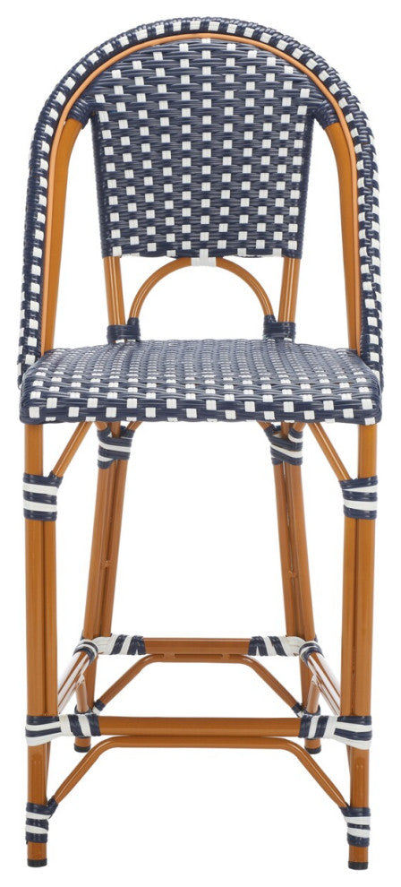 Safavieh California Counter Stool, Navy / White