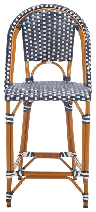 Safavieh California Counter Stool, Navy / White