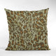 Safari Cheetah Embroidery Luxury Throw Pillow, Double sided 16"x16"