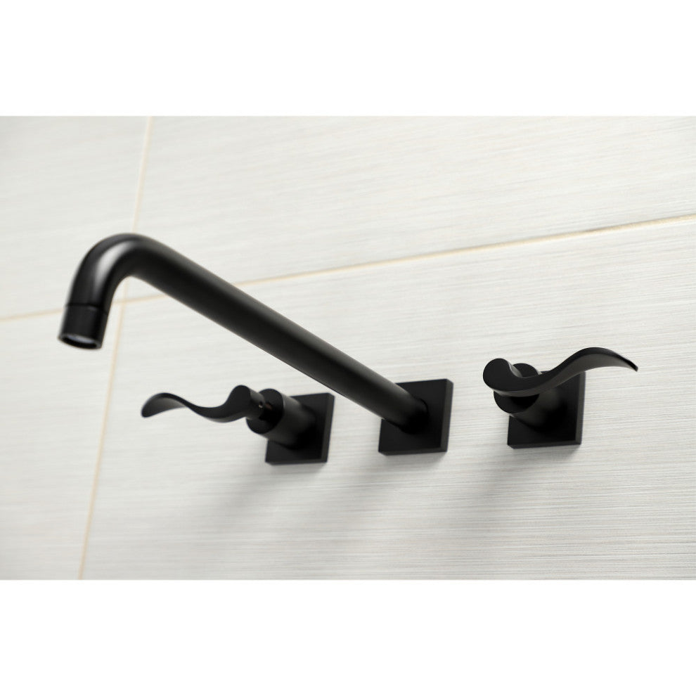 KS6040DFL Wall Mount Tub Faucet, Matte Black