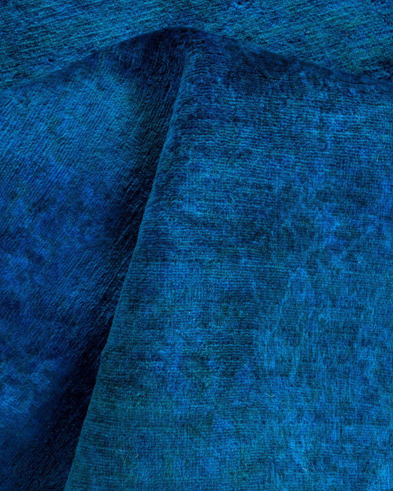 Fine Vibrance, One-of-a-Kind Hand-Knotted Area Rug Blue, 3' 2" x 5' 1"