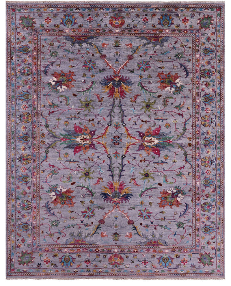 8' 0" X 10' 0" Hand Knotted Persian Tabriz Wool Rug Q8215