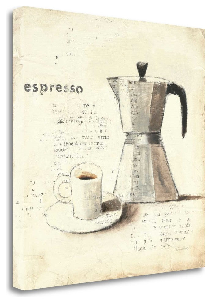 "Parisian Coffee II" By Emily Adams, Giclee Print on Gallery Wrap Canvas