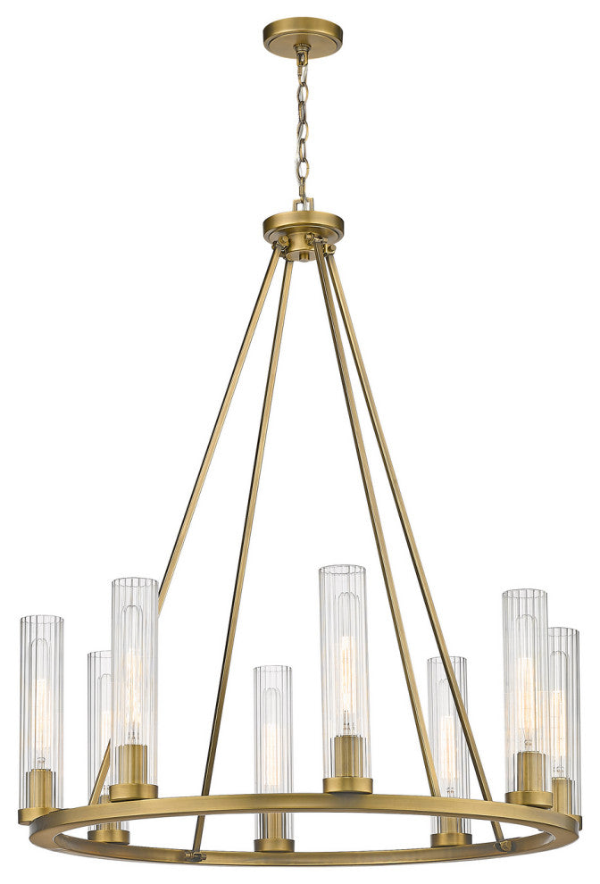 Zlite 3031-8RB 8-Light Chandelier, Clear