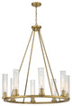 Zlite 3031-8RB 8-Light Chandelier, Clear