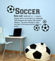 Soccer Definition Wall Decal, 22", Eggplant