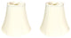 Royal Designs True Bell Basic Lamp Shade, V Notch Fitter, Eggshell, 6.5x12x10.5