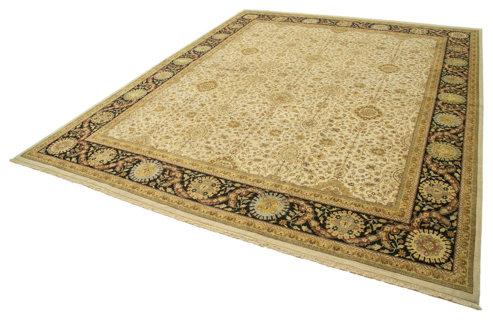 Rug N Carpet - Hand-Knotted Oriental 12' 2" x 14' 10" Large Oushak Area Rug