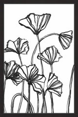 "Withering Flowers" Framed Painting Print, 16"x24"