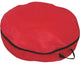 24" Red and Black Christmas Wreath Storage Bag With Handles