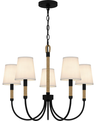 Bayside 5-Light Chandelier, Matte Black