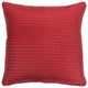 Red Smooth Weaved Modern Throw Pillow