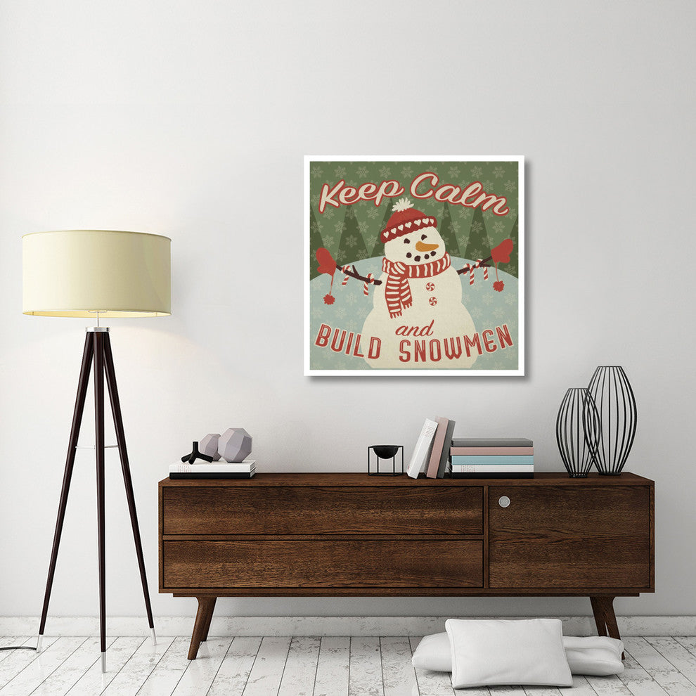 "Retro Christmas VII" Digital Paper Print by Janelle Penner, 38"x38"