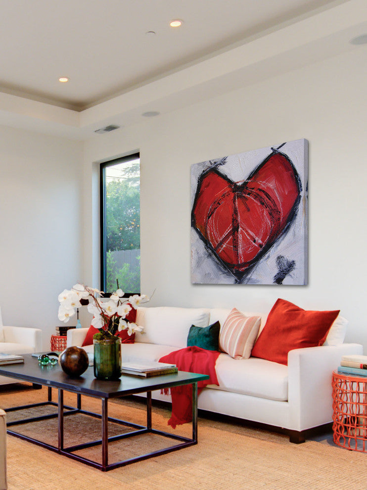 "Heart of Peace" Painting Print on Canvas by Tori Campisi