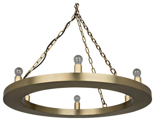 Ciro Chandelier, Antique Brass