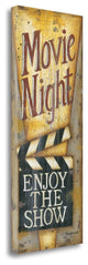 "Movie Night" By Kim Lewis, Giclee Print on Gallery Wrap Canvas, Ready to Hang