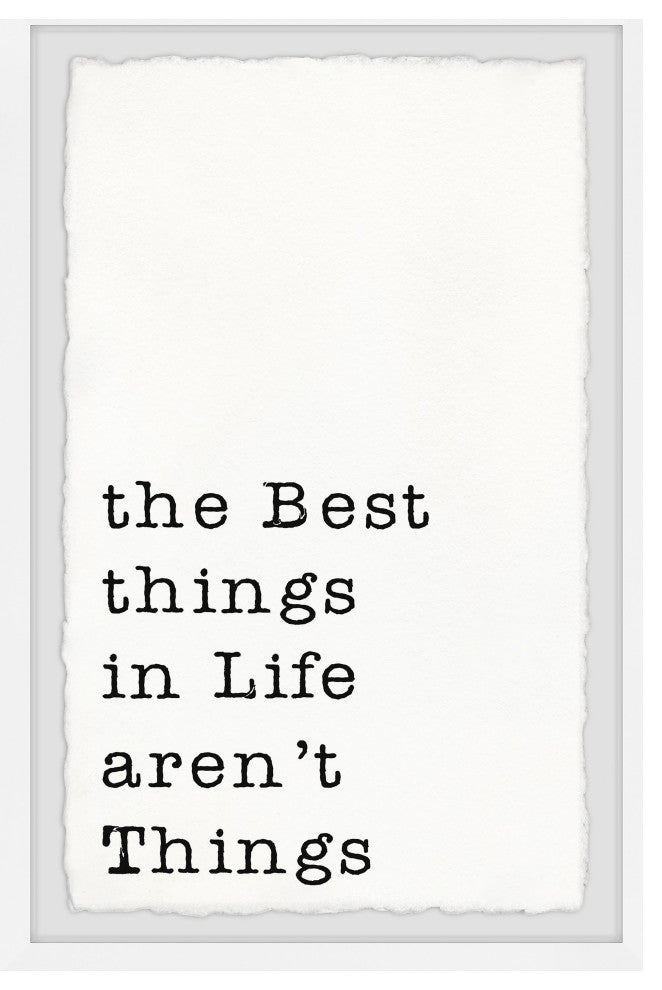 "Best Things in Life II" Framed Painting Print, 24x36