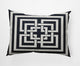14x20" Greek New Key Nautical Decorative Indoor Pillow, Shark Blue