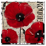 Color Bakery 'Rouge Two' Canvas Art, 24"x24"