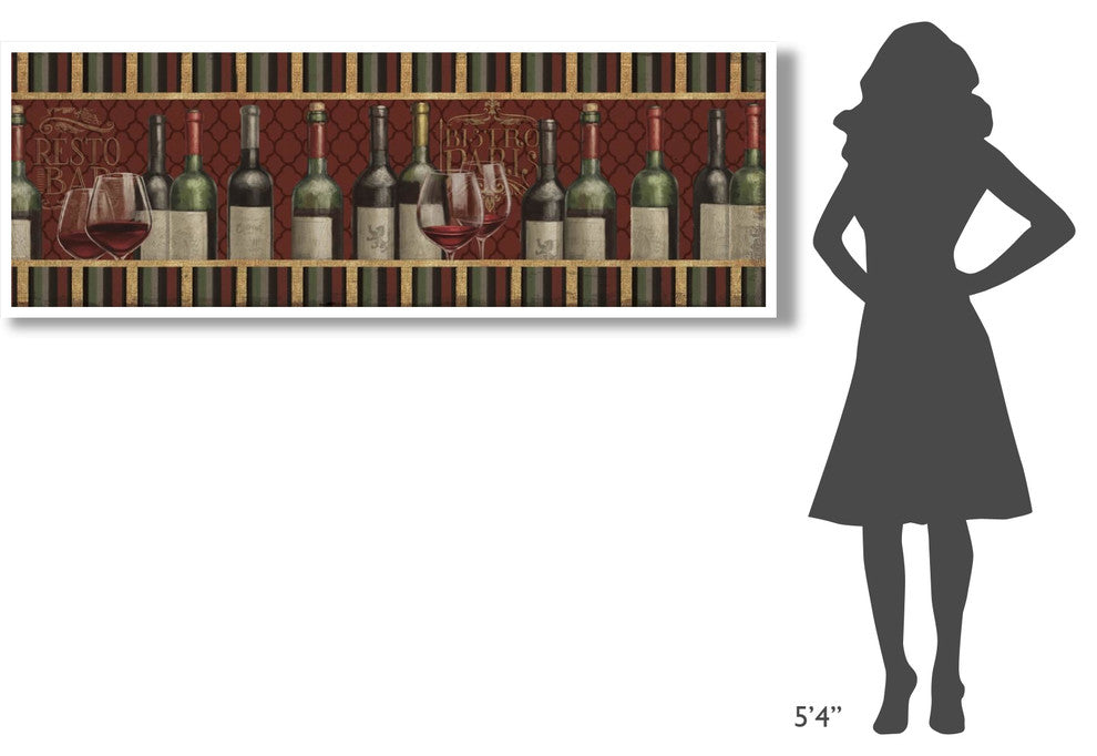 "Bistro Paris V" Digital Paper Print by Janelle Penner, 74"x26"