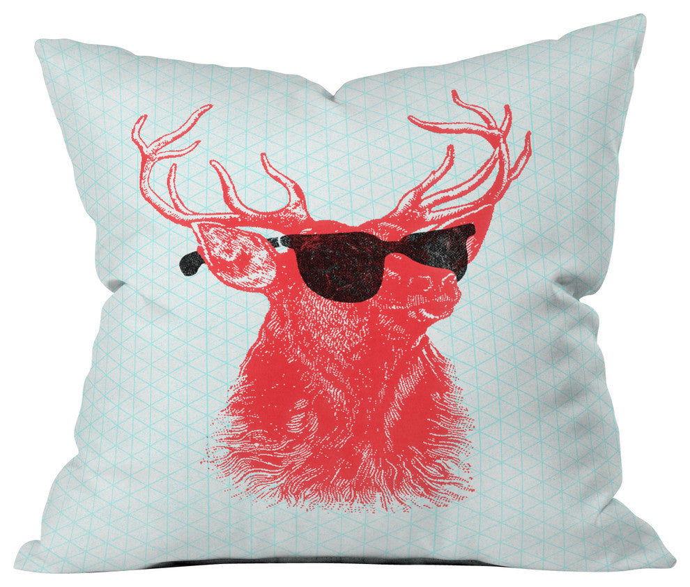 Nick Nelson Young Buck Outdoor Throw Pillow