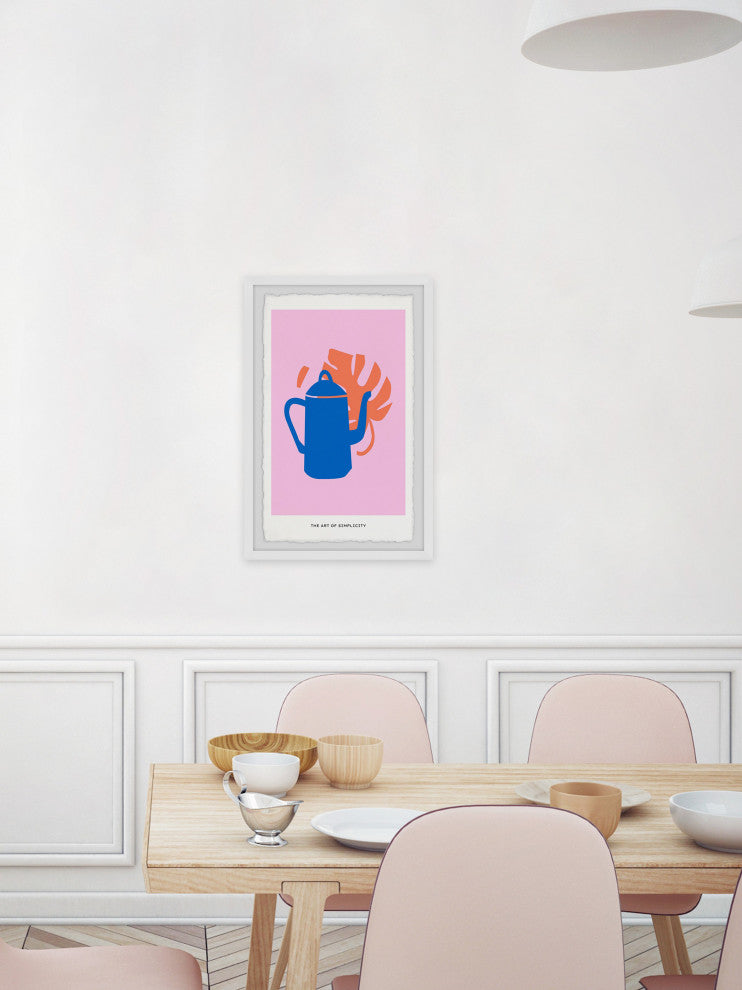 "Gooseneck Kettle" Framed Painting Print, 12x18
