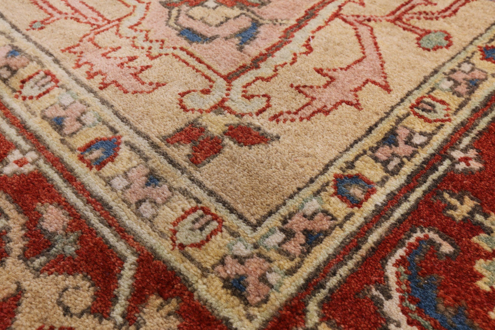 8' 1" X 10' 2" Heriz Serapi Handmade Wool Rug - Q15993