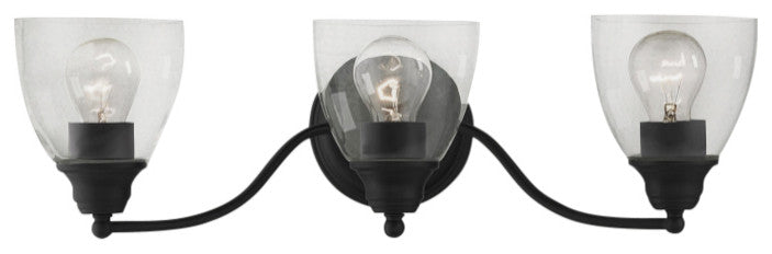 Montgomery 3 Light Black Vanity Sconce