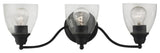 Montgomery 3 Light Black Vanity Sconce