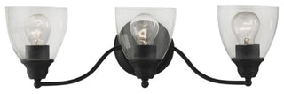Montgomery 3 Light Black Vanity Sconce