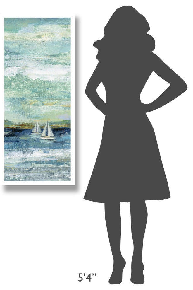 "Calm Lake Panel II" Digital Paper Print by Silvia Vassileva, 18"x42"