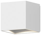 Sonneman 7520 Qube 4" Tall Outdoor Wall Sconce - Textured White