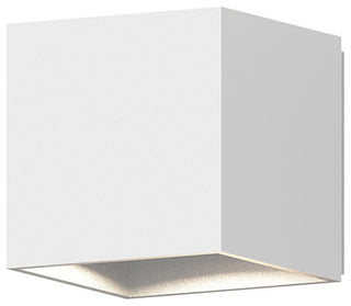 Sonneman 7520 Qube 4" Tall Outdoor Wall Sconce - Textured White
