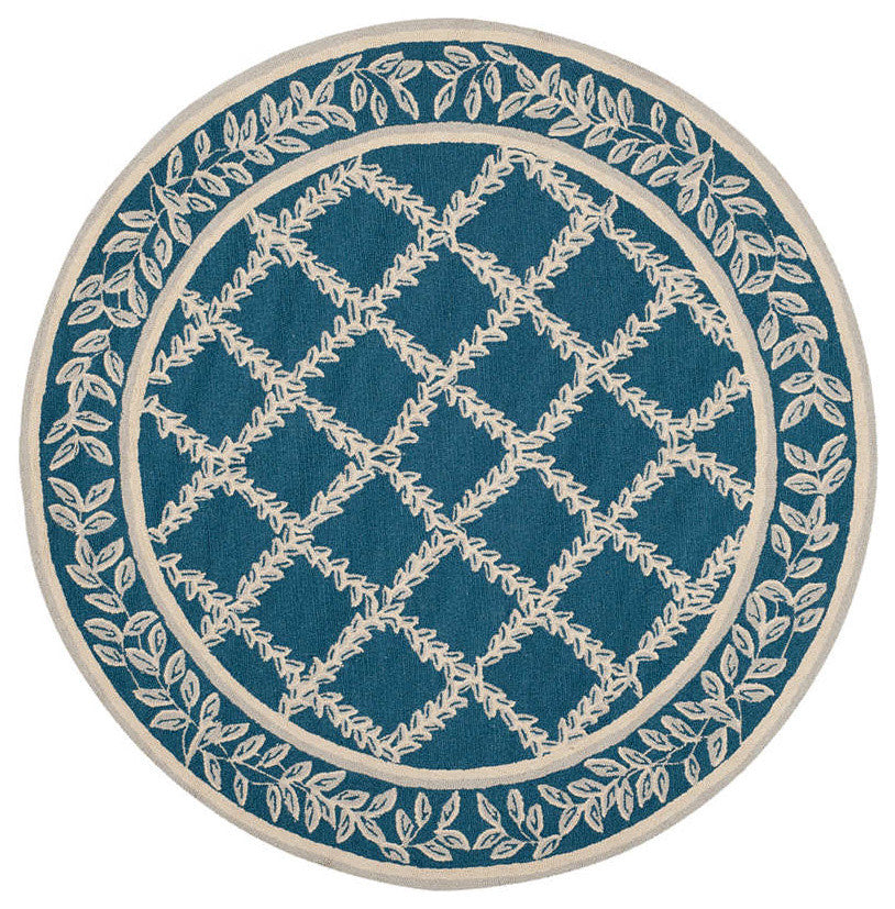 Safavieh Chelsea Hk230N Rug, Navy/Creme, 3'9"x5'9"