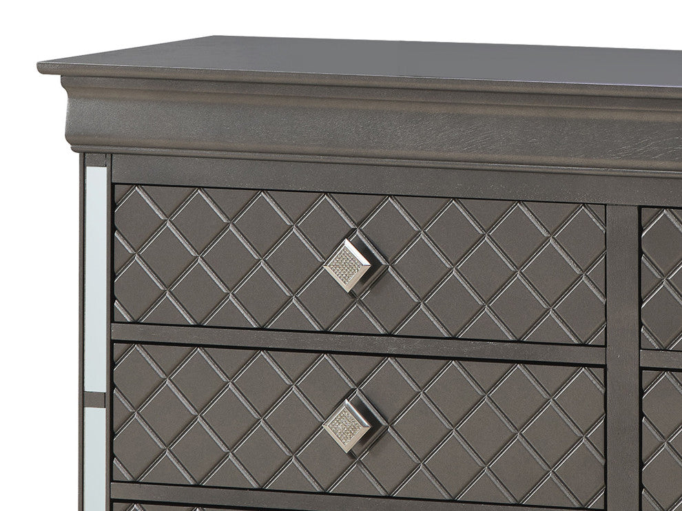 Verona 6-Drawer Dresser, Charcoal