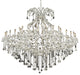 Elegant Maria Theresa Foyer Hall Light, Chrome Finish With Royal Cut Crystal