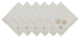 Sparkle Snowflakes Embroidered Na-Packin, Set Of 6