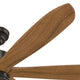 Hunter 58" Rhinebeck Noble Bronze Ceiling Fan With Wall Control
